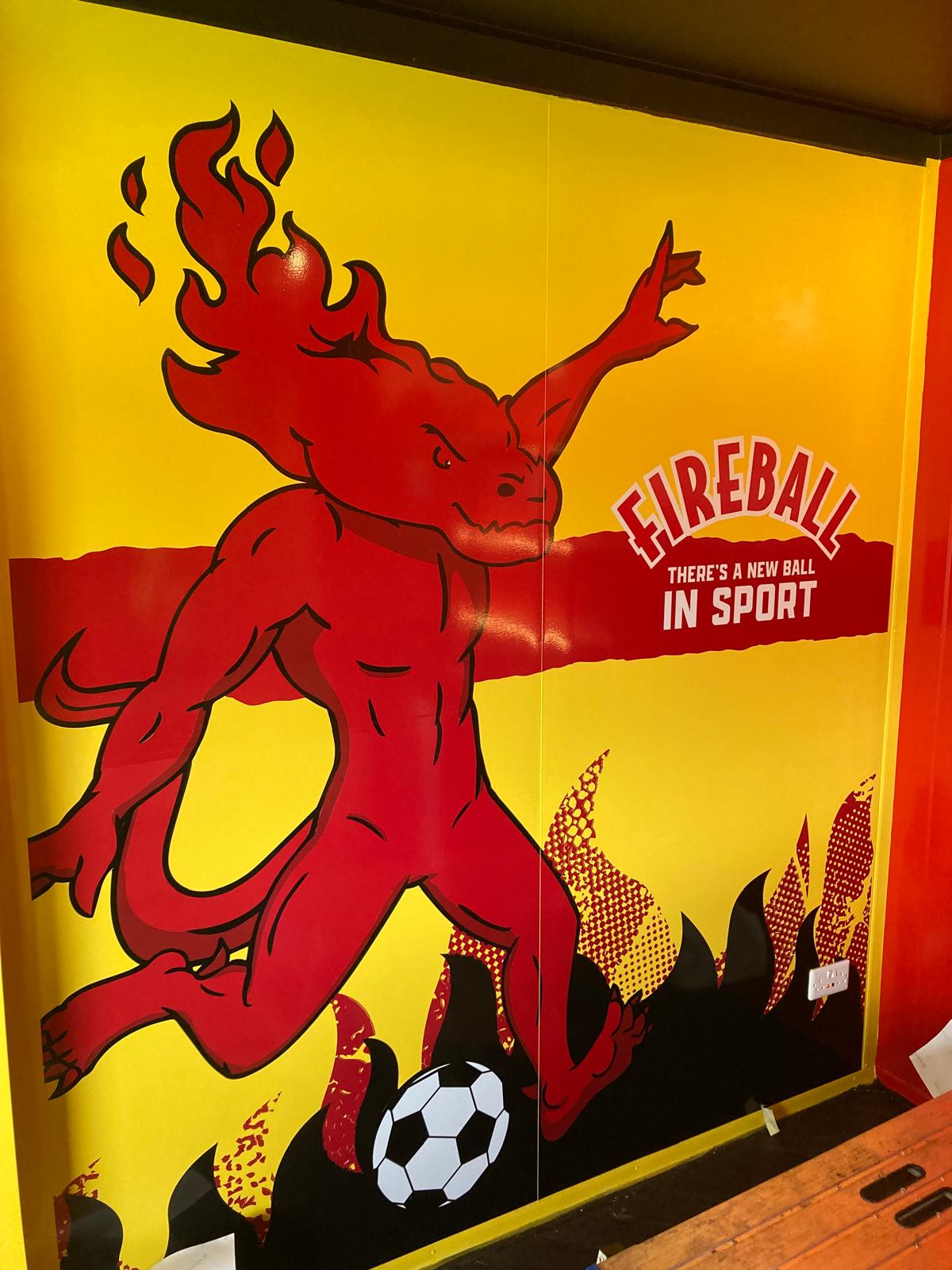 Mounted event display graphics and branded exhibition panels produced by Backdrop Media